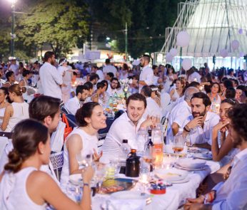 Cena in bianco Piazza Castello Milano 2015-7